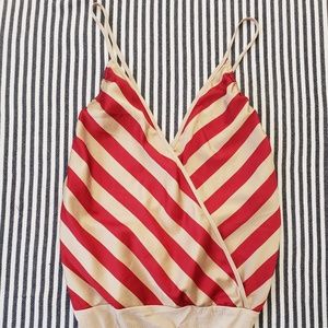 NWT Bebe Wrap Front Thong Bodysuit